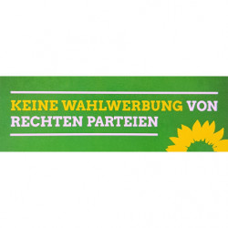 Aufkleber Keine Wahlwerbung...