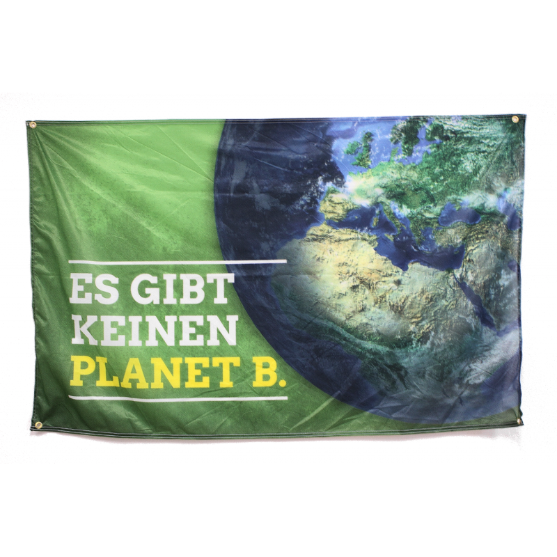 Fahne Es gibt keinen Planet B.