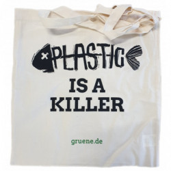 Bio-Baumwolltasche Plastic...